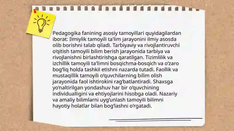 Pedagogika fanining predmeti mazmun mohiyati va uning vazifalari 3