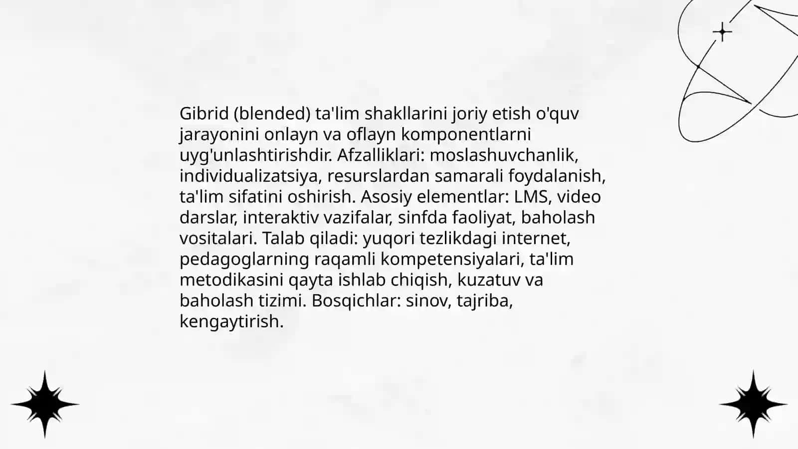 Ta'lim jarayonini tashkil etishning innovatsion shakl,metod va vositalari 3