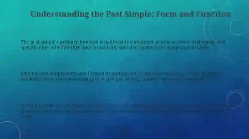 Past simple tense 3