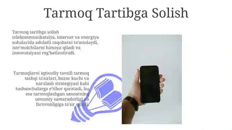 Tarmoqlar va ularning iqtisodiy tavsiflari 3