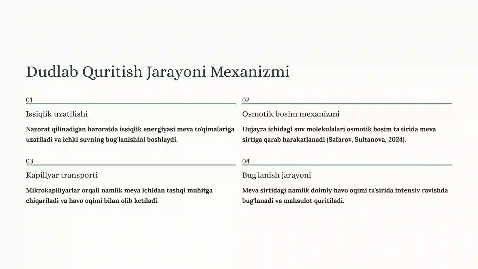 Mevalarni Dudlab Quritish Texnologiyasi: Zamonaviy Yondashuvlar va Ilmiy Asoslar 3