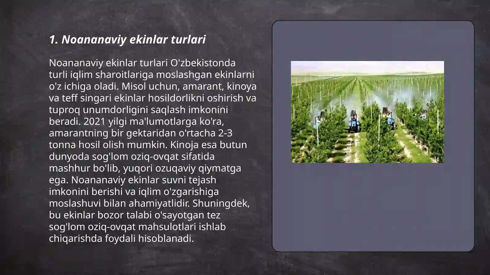 Noananaviy ekinlar va ularning yetishtirish texnologiyasi 3