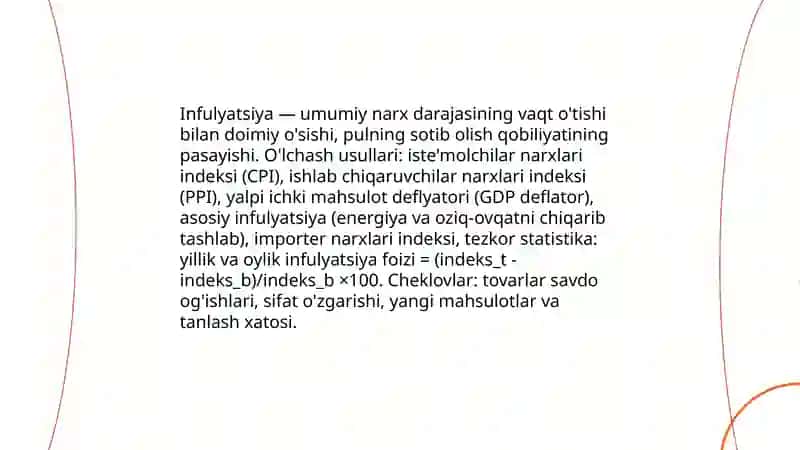 Infulyatsiya va infulyatsiyaga qarshi siyosat 3