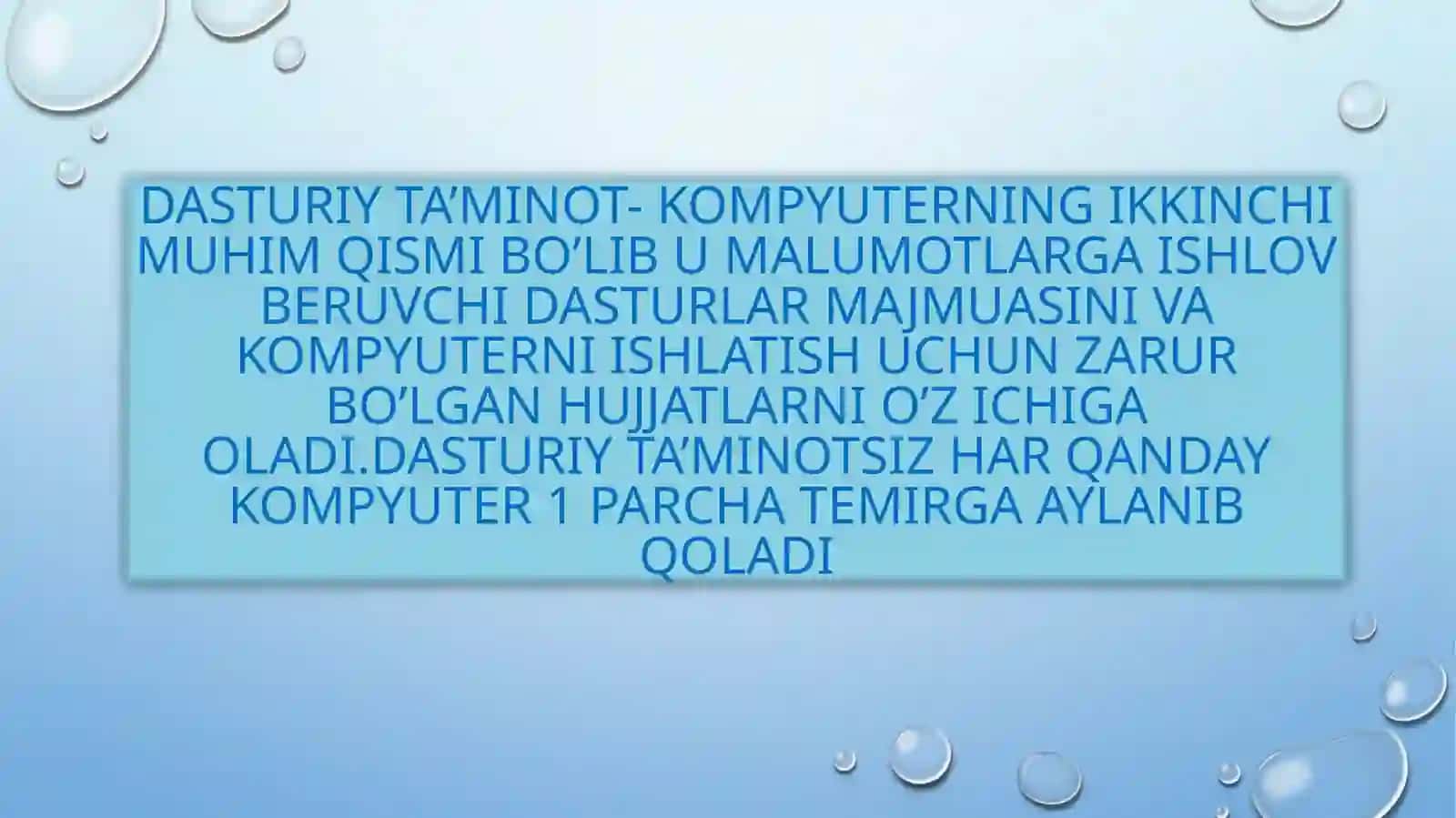 Officepaketlar va dasturiy vositalari 3