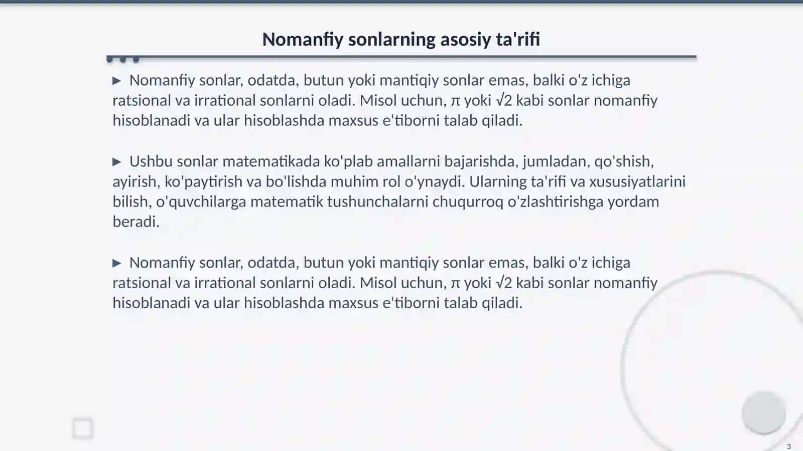 Nomanfiy sonlar ustida arfmetik ammallarni urgatish metodikasi 3