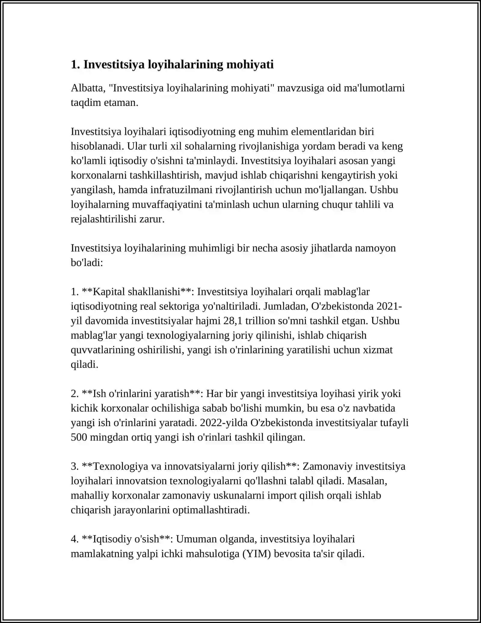INVESTITSIYA LOYIHALARINI SINDIKATLI KREDITLASHNING OʻZIGA XOS XUSUSIYATLARI 3