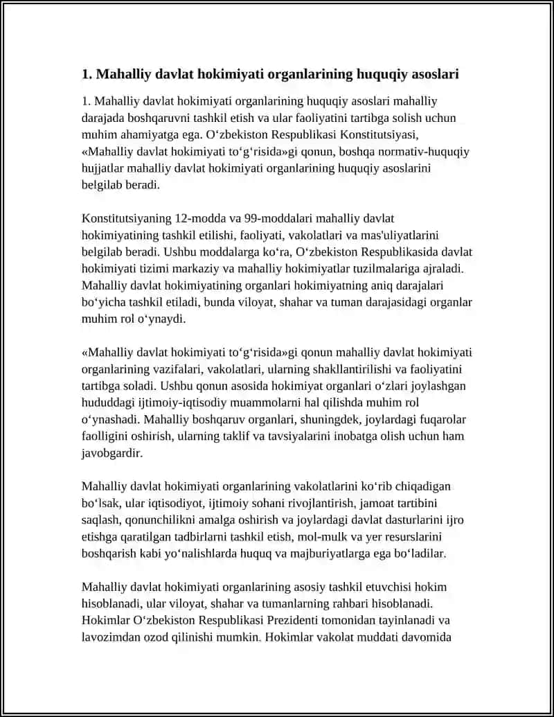 MAHALLIY DAVLAT HOKIMIYATI ORGANLARI VA TIZIMI 3