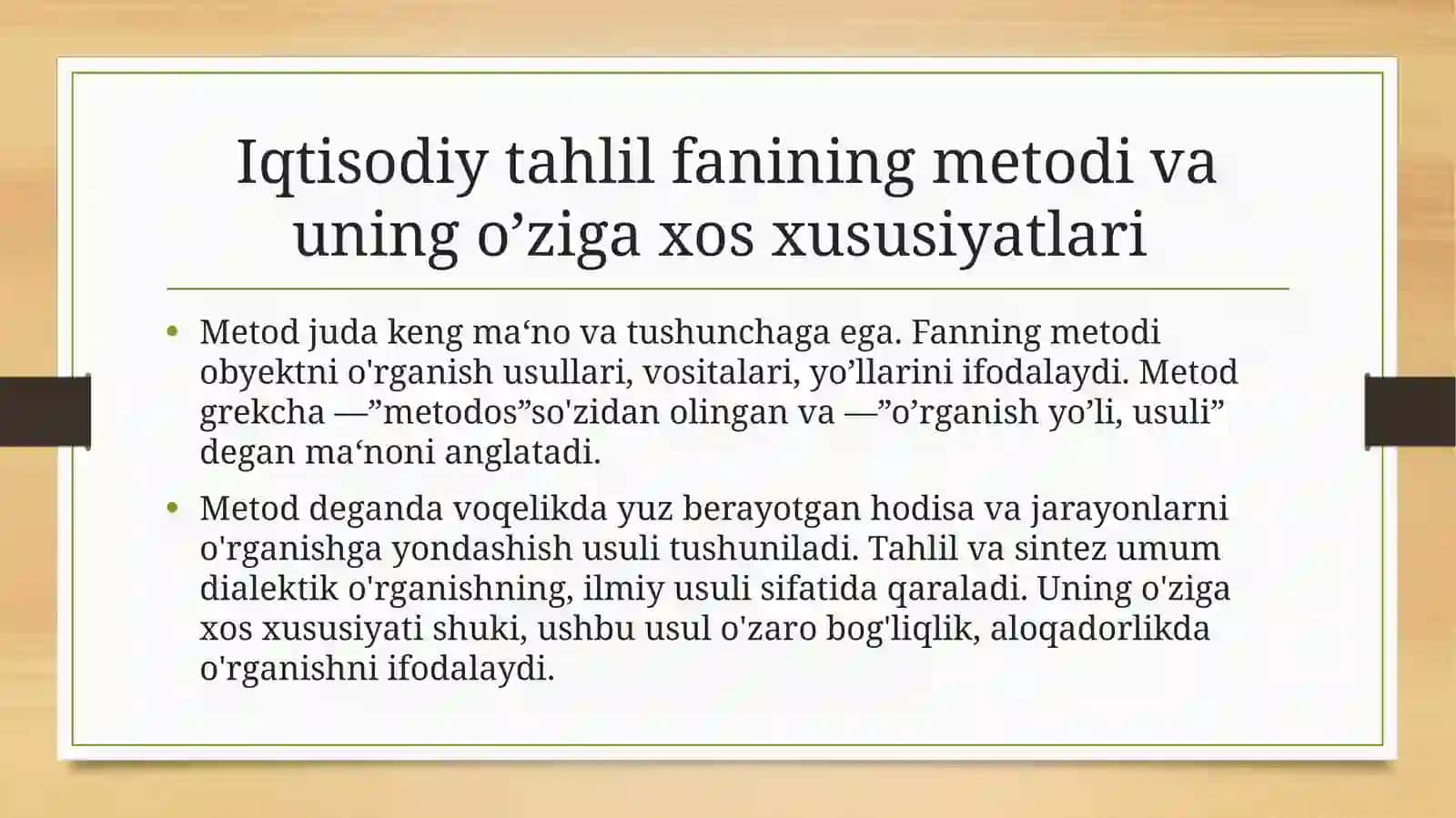 IQTISODIY TAHLILNING METODI VA USULLARI 3