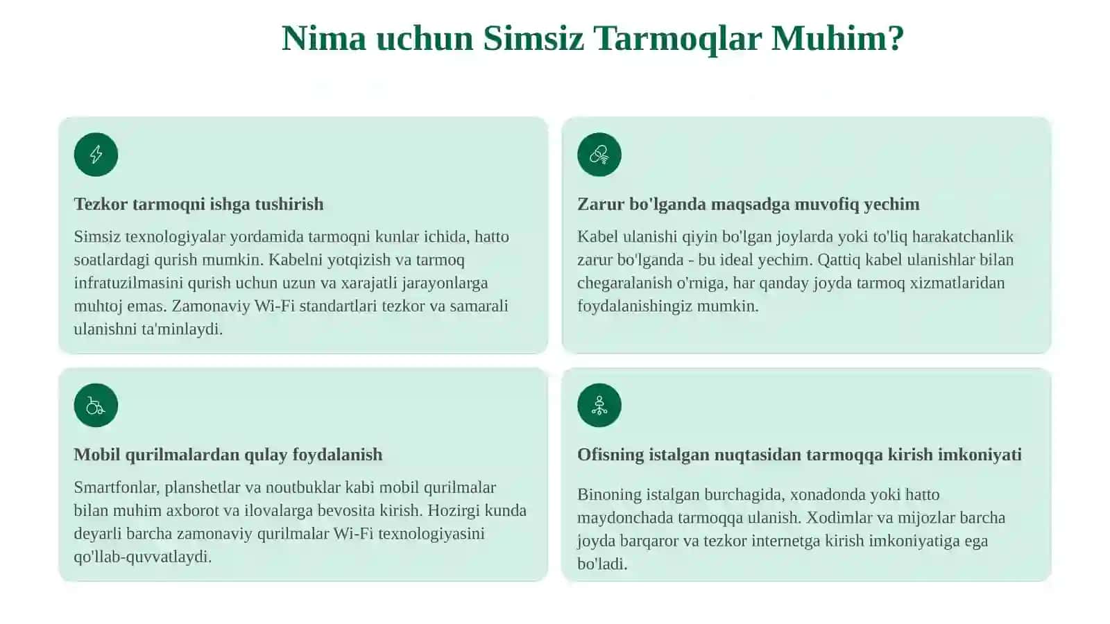 Xavfsiz Wi-Fi, Simsiz Tarmoqni Qurish 3