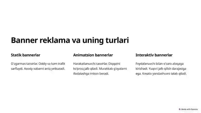 Internet reklama turlari va samaradorlikni oshirish usullari 3