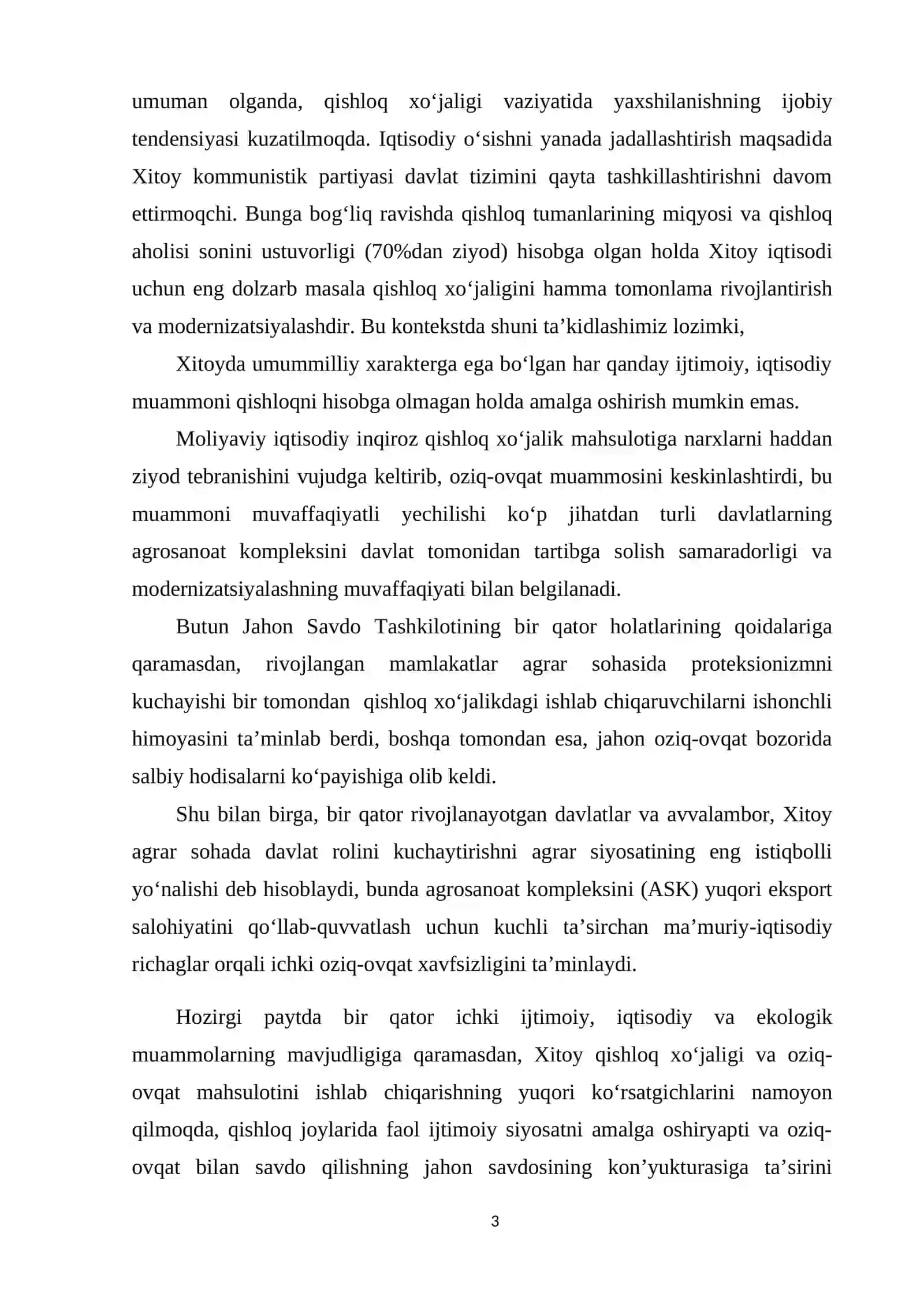 Xitoydagi agrar islohatlar tarix va buguni 3