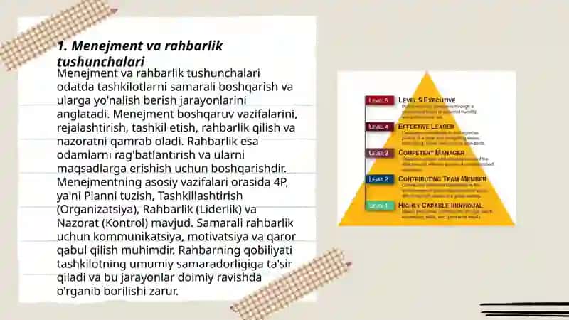 Menejment va rahbarlik uslubiy tushunchasi 3
