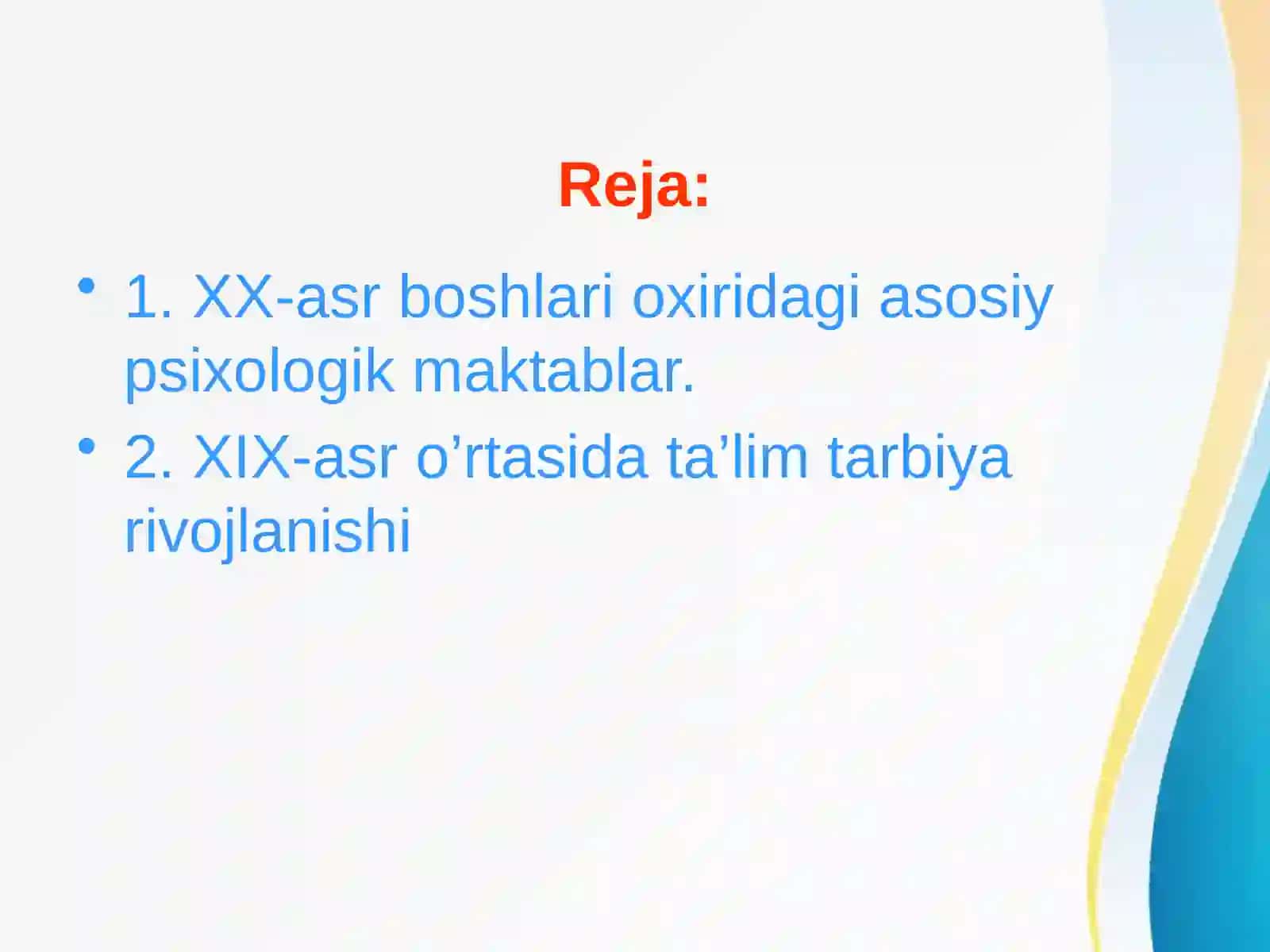 XIX ASRNING 2-YARMI XX ASR BOSHLARIDA TURKISTON O’LKASIDA TA’LIM TARBIYA 3