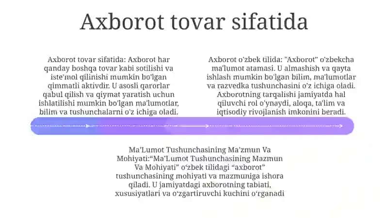 Axborot, MaʼLumot Tushunchasining Mazmun VaMohiyati 3