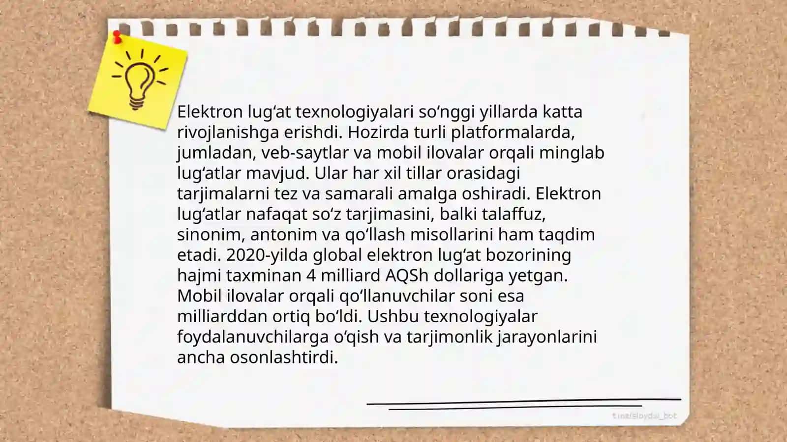 Elektron lug‘atlar tayyorlash 3