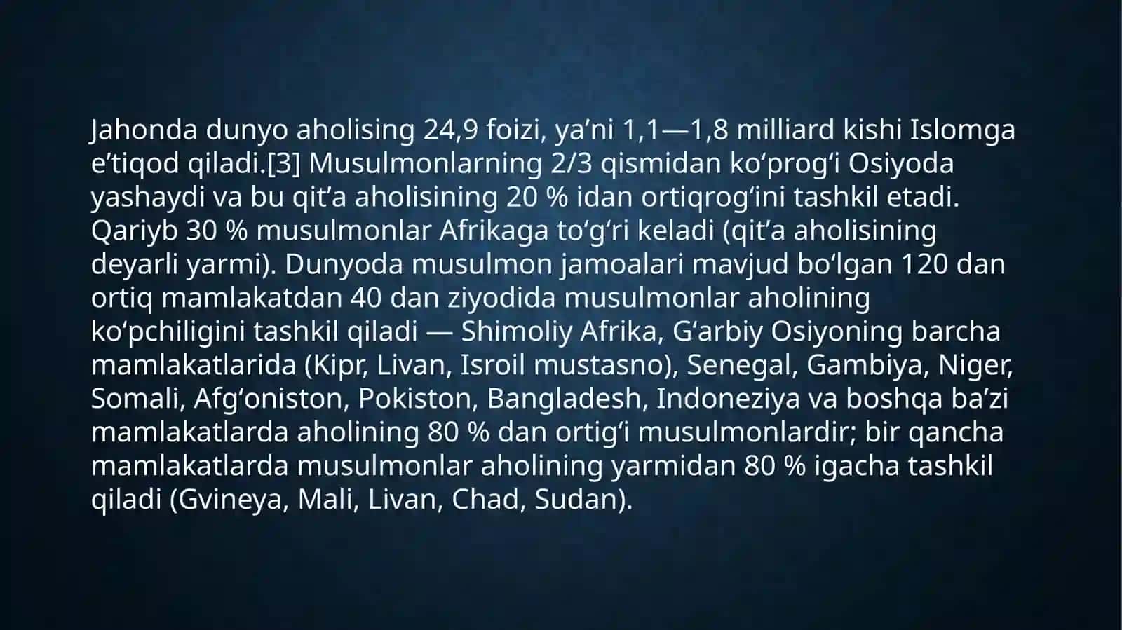 Islom dinining paydobo'lgan ijtimoiy-iqtisodiy shart-sharoitlar. Muhammad payg'ambar hayotlari 3