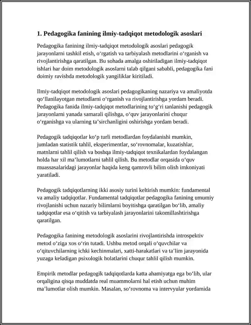 PEDAGOGIKA FANINING ILMIY-TADQIQOT METODLARI 3