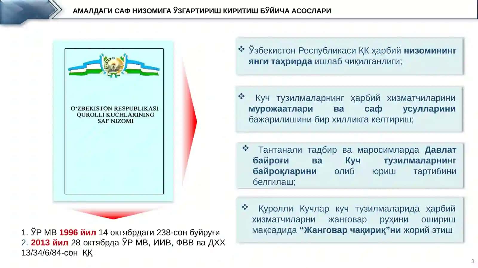 Саф низоми 3