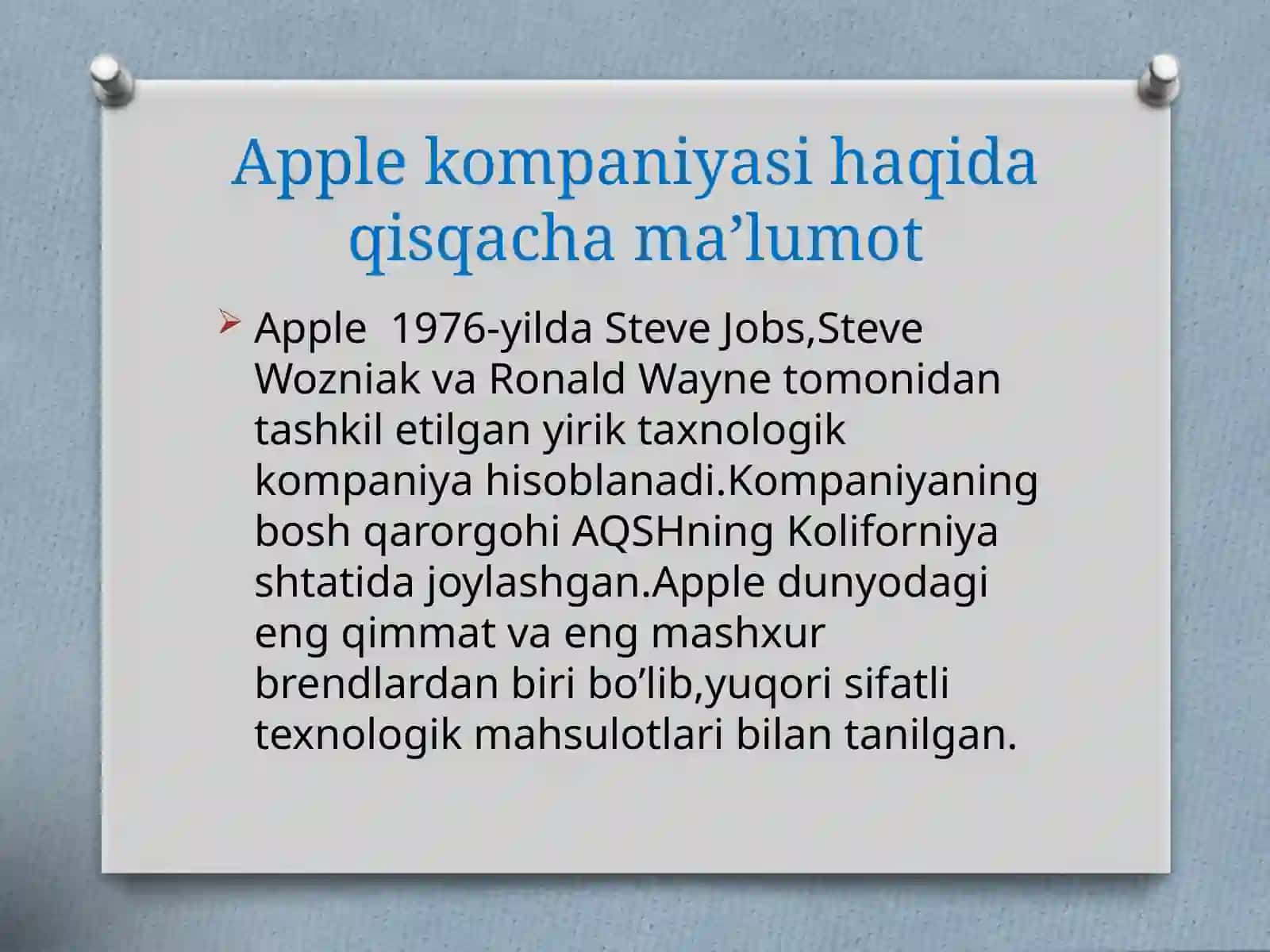Apple kompaniyasi 3
