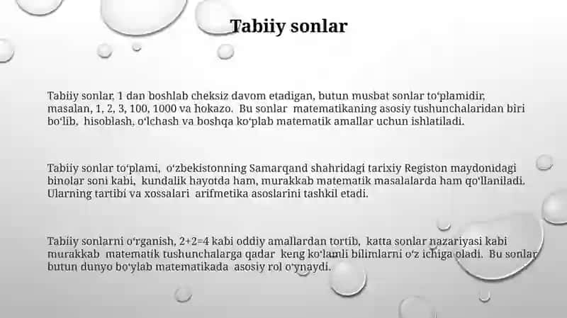 Boshlangʻich terminologiya 3