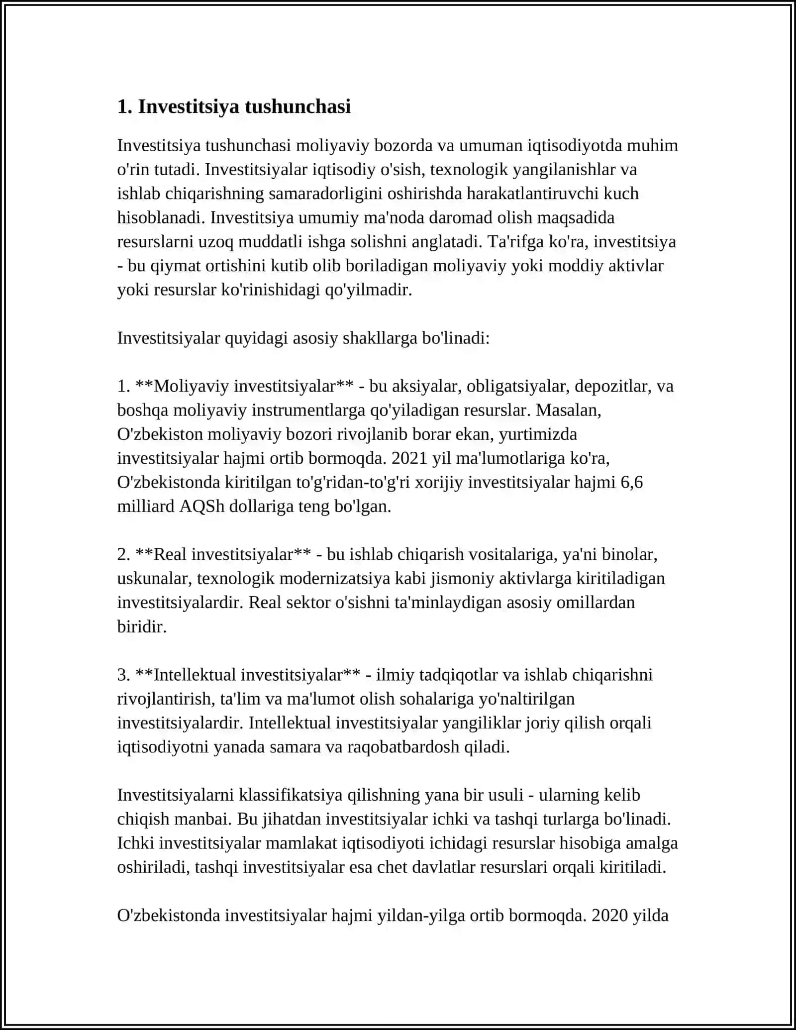 INVESTITSIYA FUNKSIYASI VA OMILLARI 3