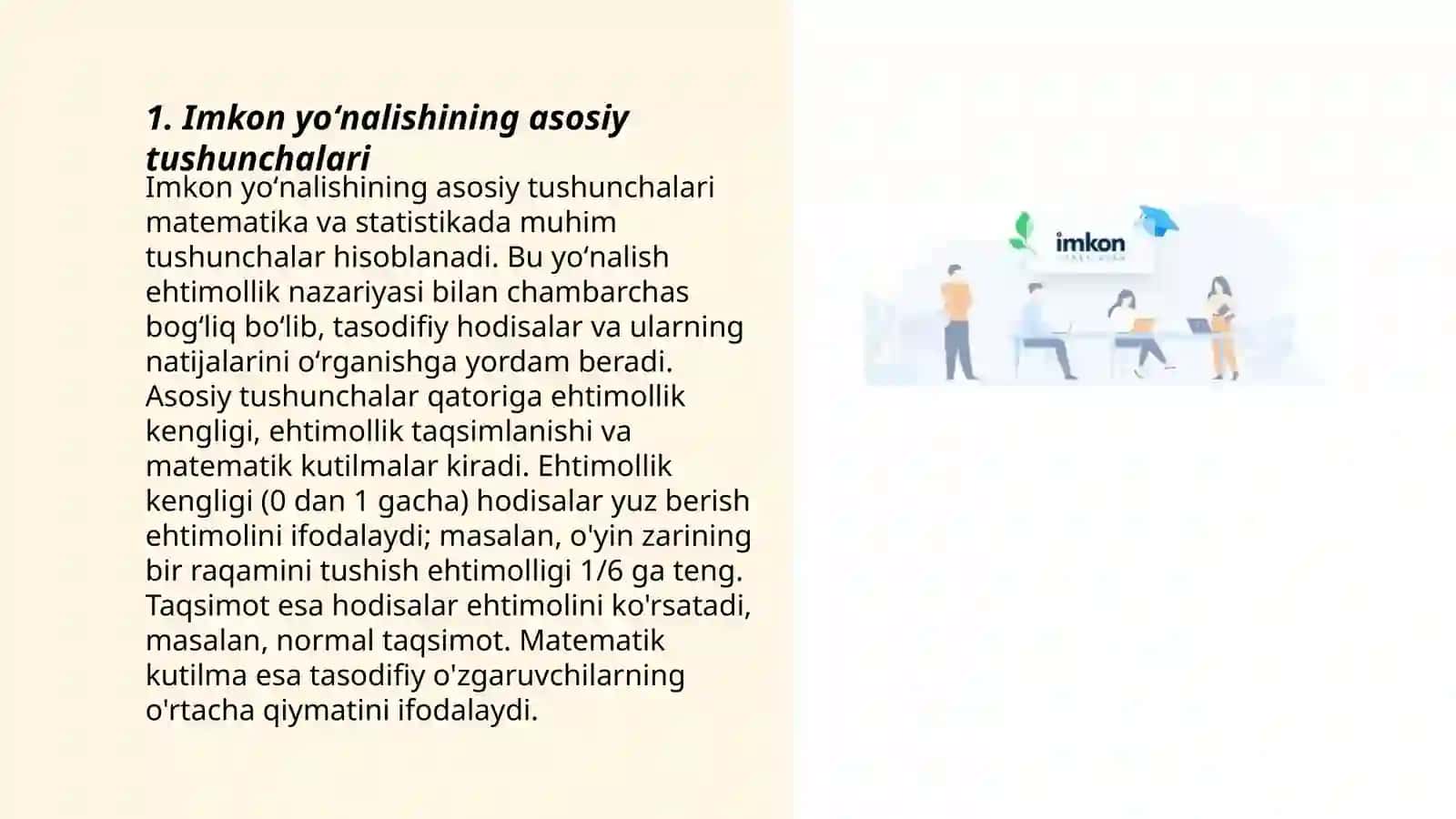 Imkon yoʻnalishi 3