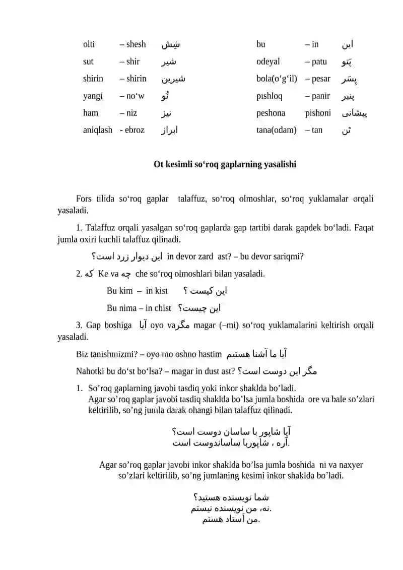 OT KESIMLI SODDA GAP. OT KESIMLI SO‘ROQ GAPLARNING YASALISHI 3