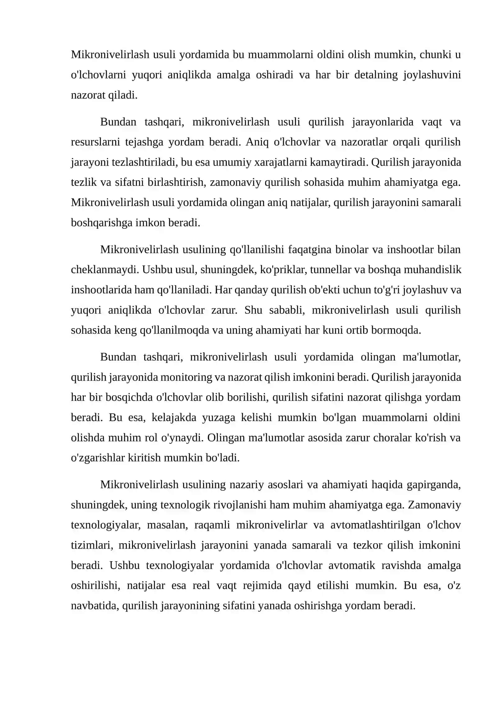 Qurilish konstruksiyalarini balandlik bo'yicha o'rnatish mikroniverlirlash usuli 3