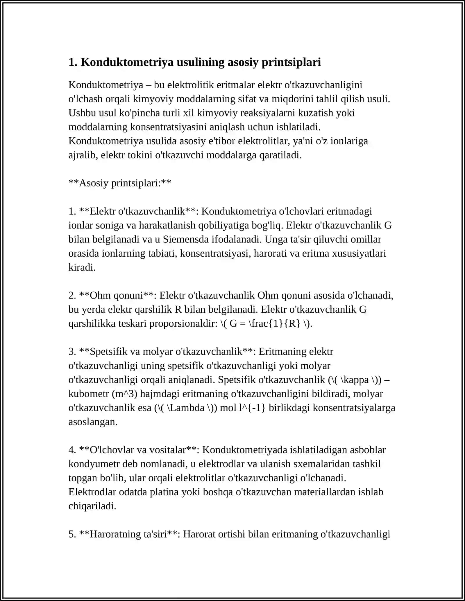 DORI VOSITALAR TAHLILIDA KONDUKTOMETRIYA USULINGNING QULLANILISHI 3