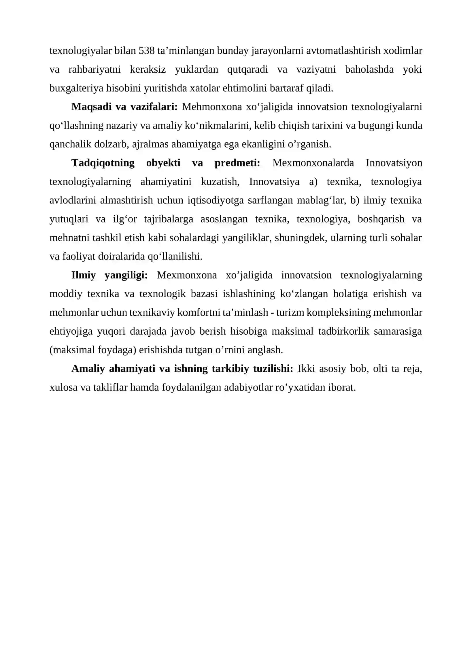 Mehmonxona biznesida texnologik innovatsiyalarning kirib kelishi 3