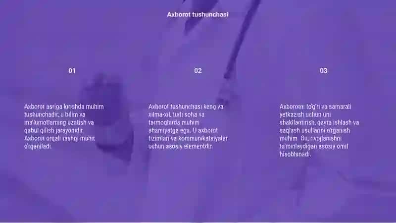 Axborot asriga kirish 3