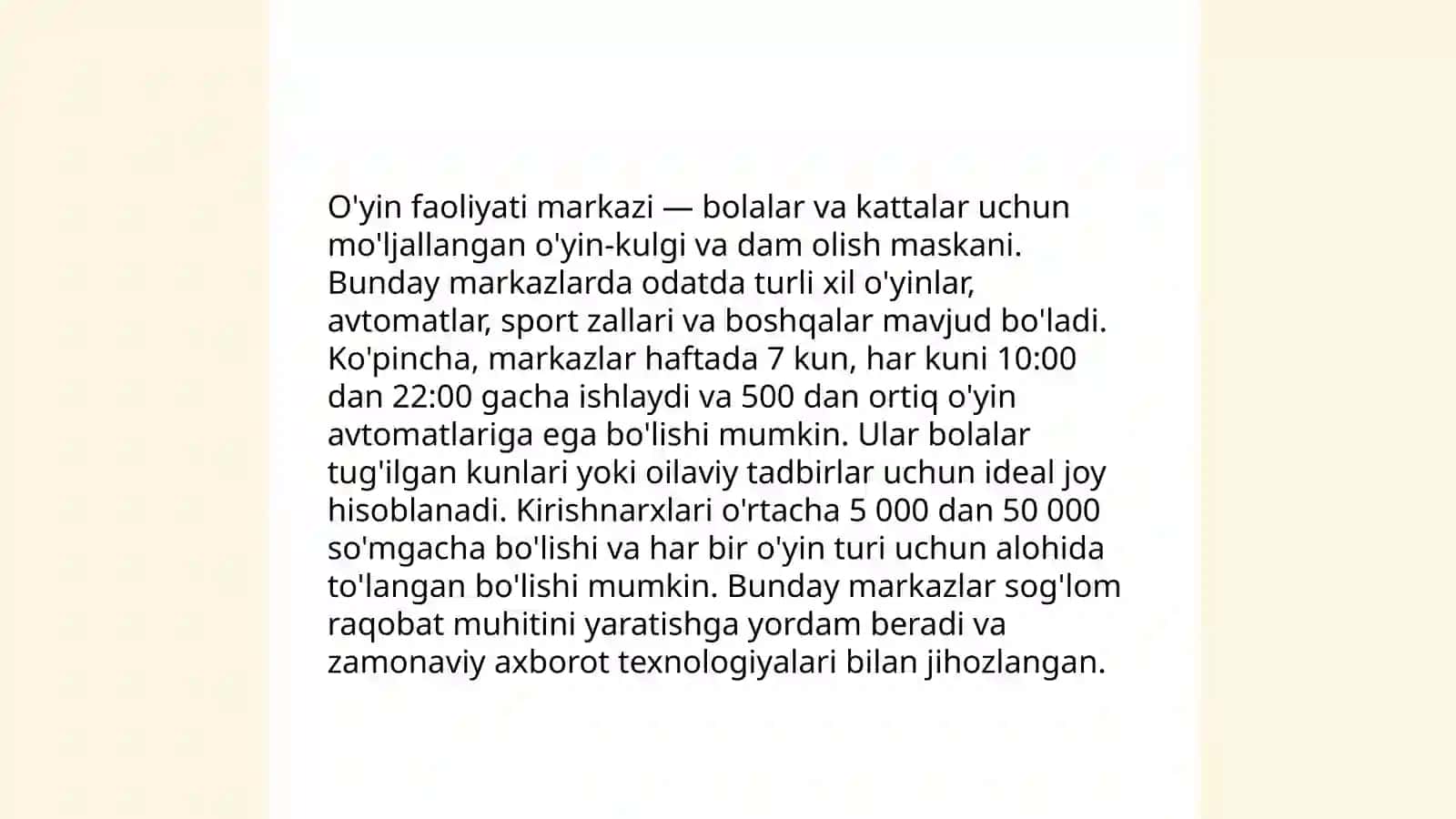 Ilk qadam davlat o'quv dasturi asosida maktabgacha ta'lim tashkilotlarida faoliyat markazlarida ta'lim jarayonlarini tashkil qilish 3