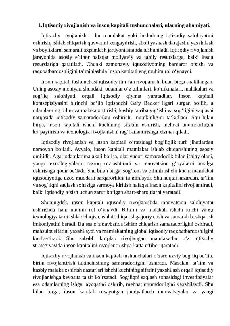 Iqtisodiy rivojlanishni tahlil qilishda inson kapitali roli 3
