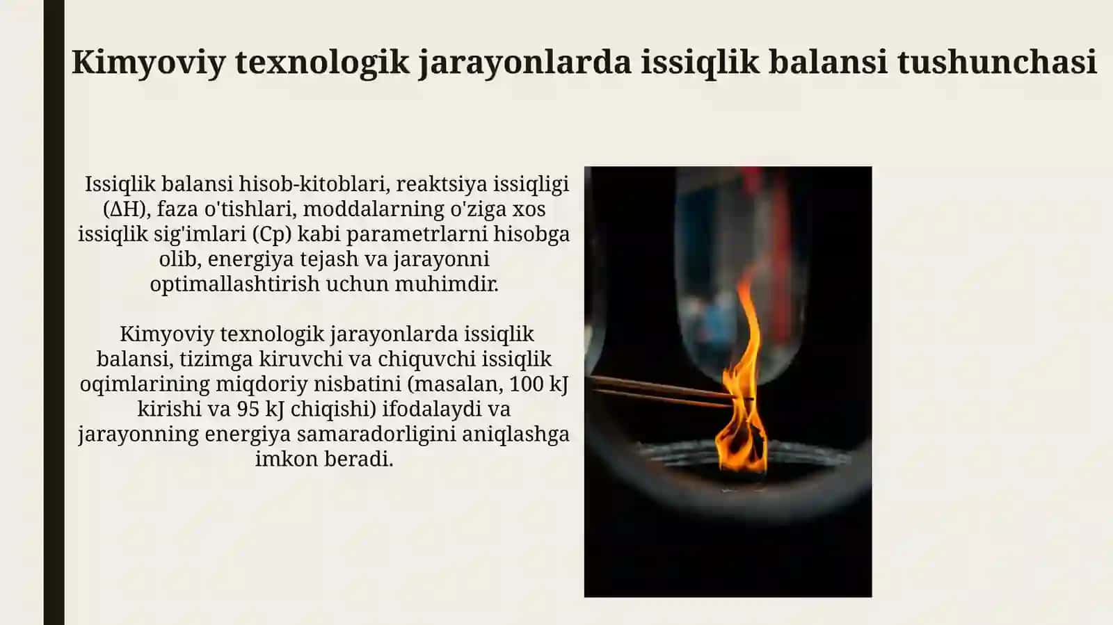 Kimyo texnologik jarayonlar issiqlik xisobi 3
