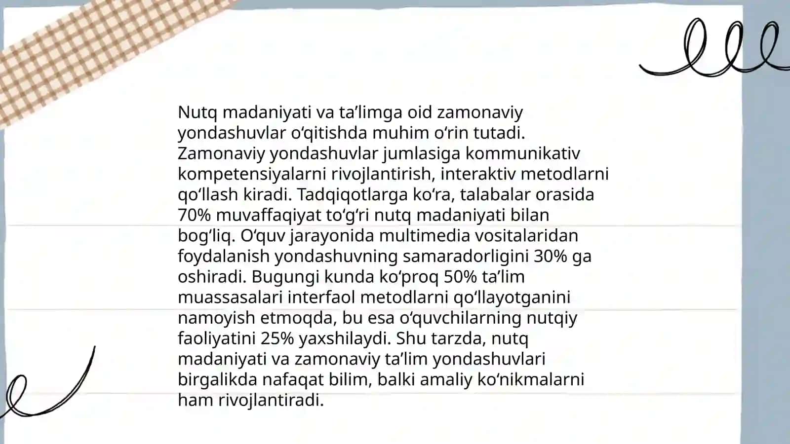 Nutq madaniyati va taʼlimga oid zamonaviy yondashuvlar 3