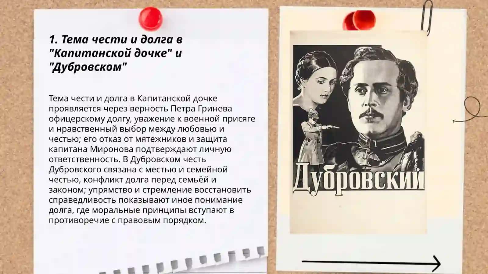 Mavzu: Тема чести и долга в "Капитанской дочке" и "Дубровском" 3
