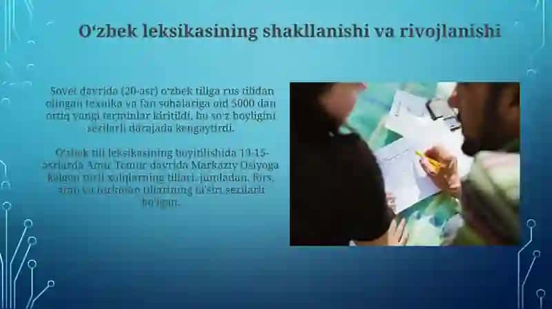 Tarixiy jihatdan o'zbek tili leksikasi 3