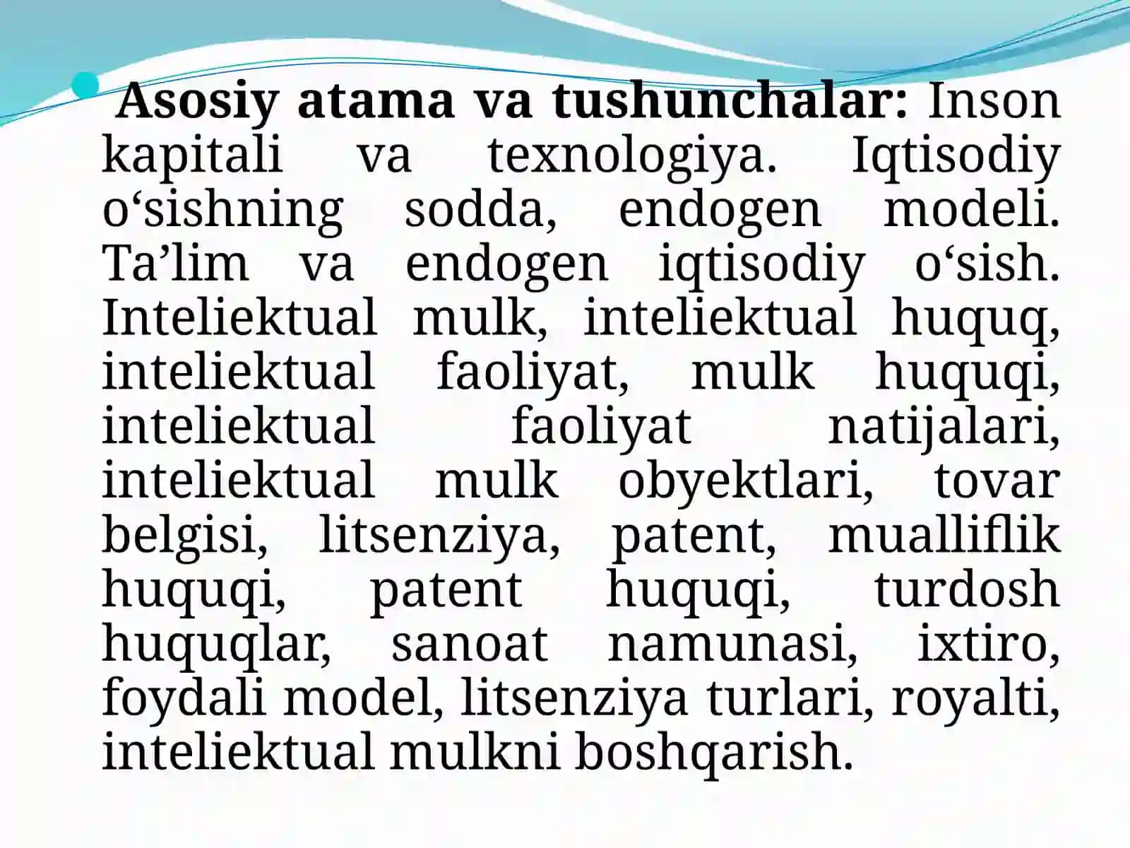 G’OYALAR IQTISODIYOTI 3