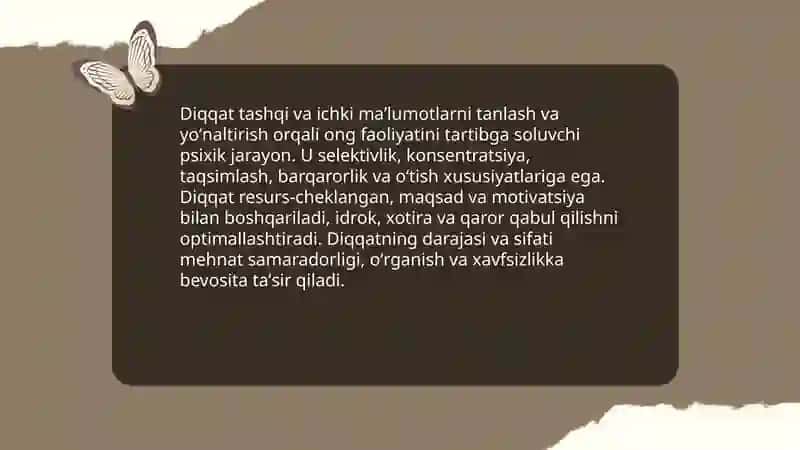 Diqqat psixik jarayon sifatida 3