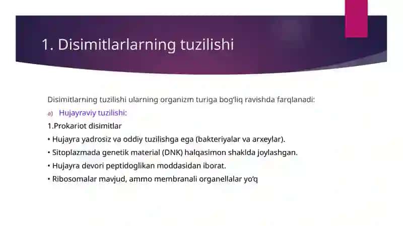 Dissimitlartuzilishi va ko’payishi 3