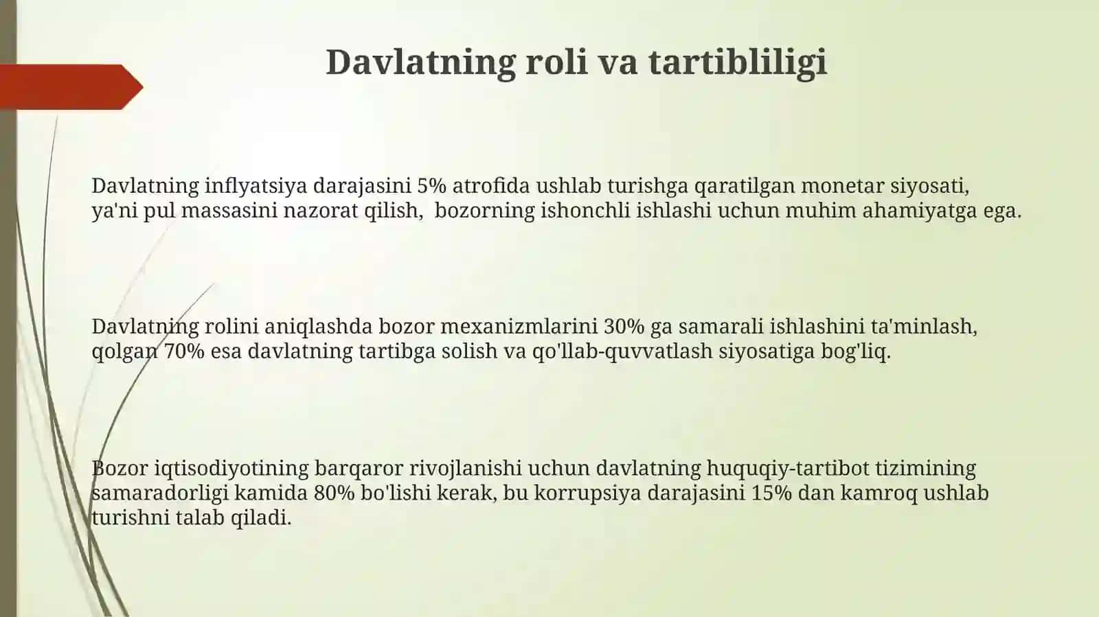 Bozor iqtisodiyoti uning shakllanishi va rivojlanish shart-sharoitlari 3