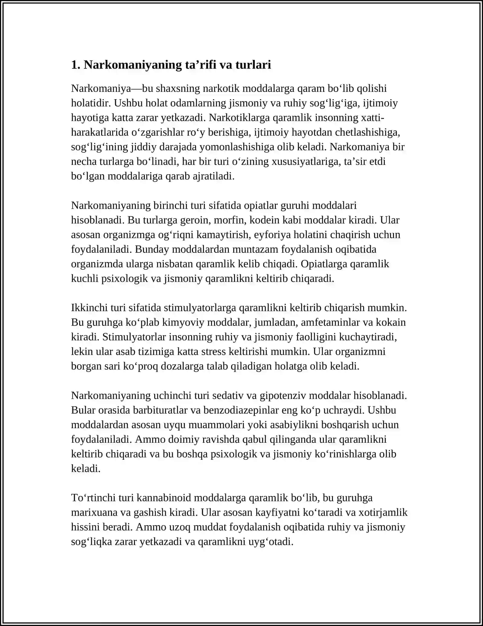 NARKOMANIYA VA UNING ASORATLARI 3