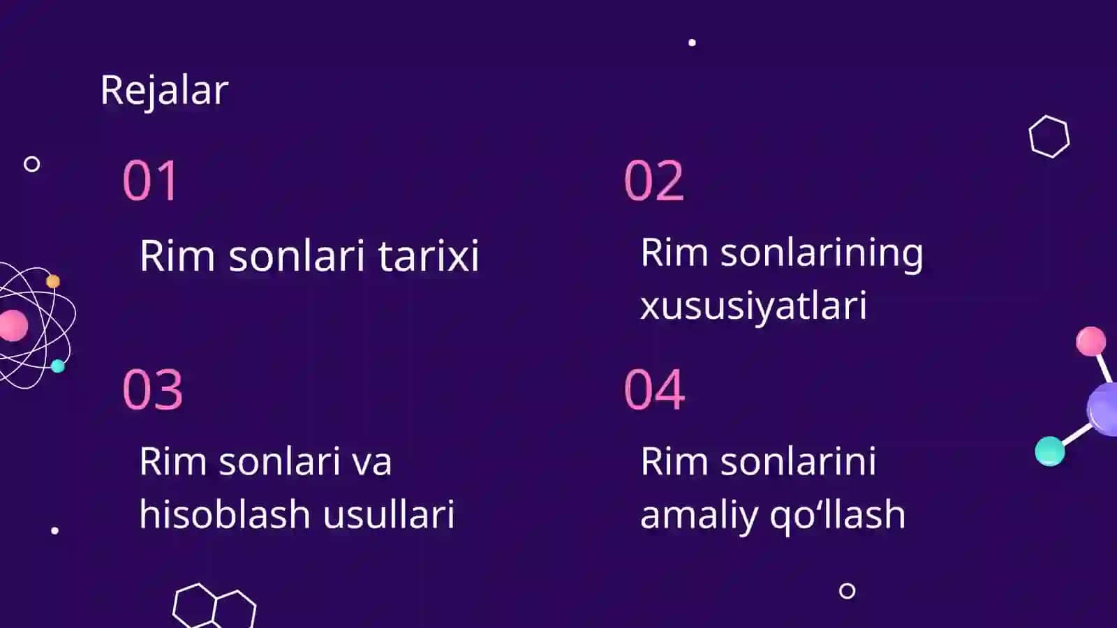 Rim sonlari 3