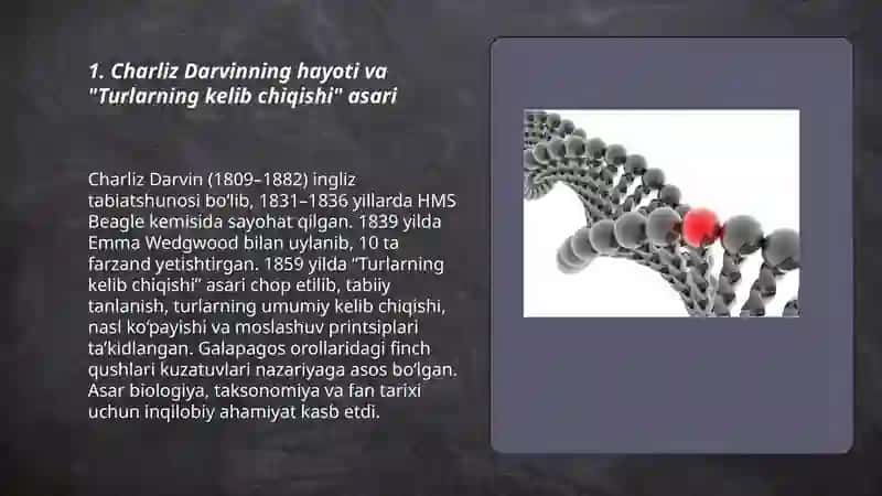 Charliz Darvin evolutsion nazariyasi 3