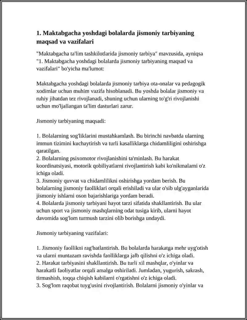 MAKTABGACHA TALIM TASHKILOTLARIDA JISMONI TARBIYA 3