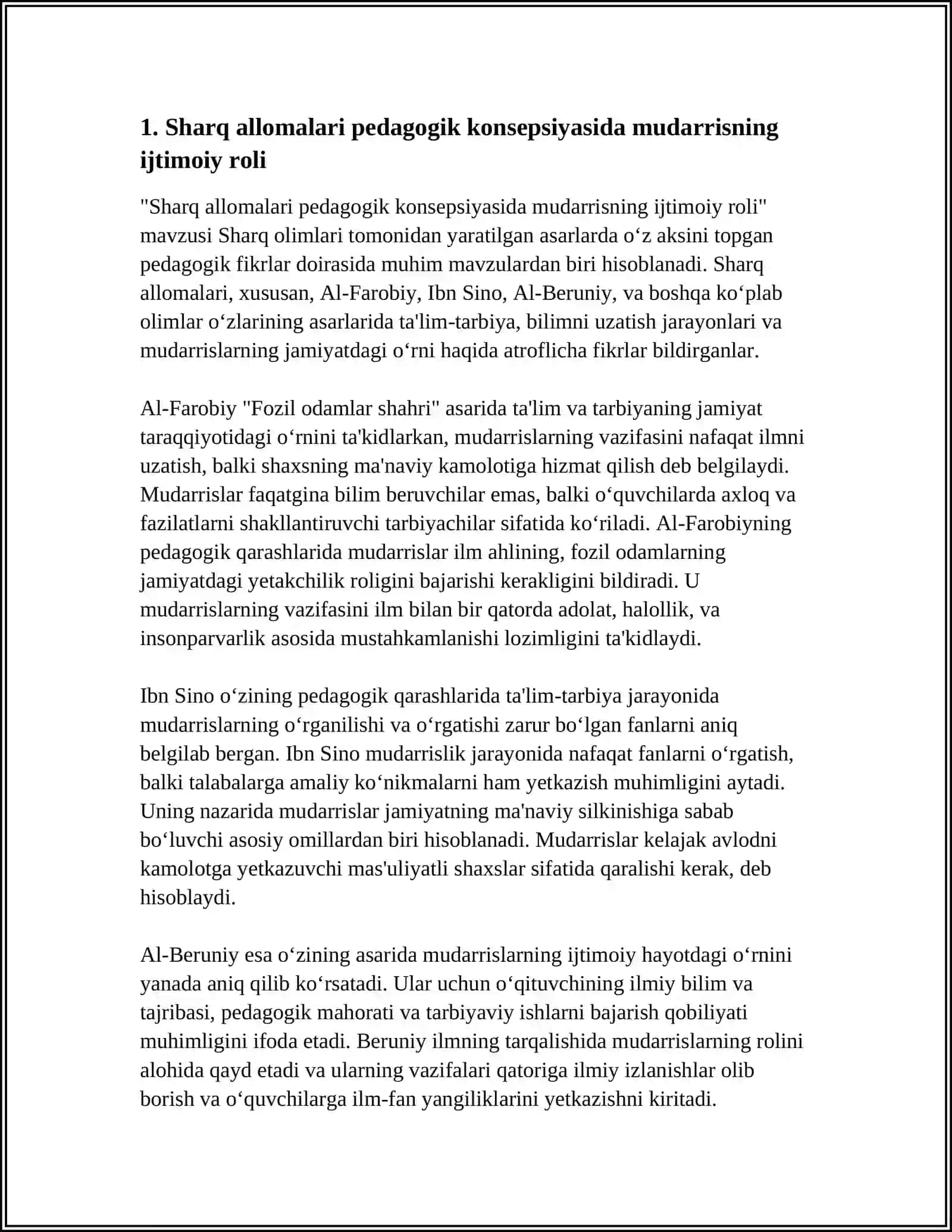 SHARQ ALLOMALARINING ASARLARIDA MUDARRISLAR MEHNATI TO‘G‘RISIDA ILG‘OR PEDAGOGIK FIKRLAR 3