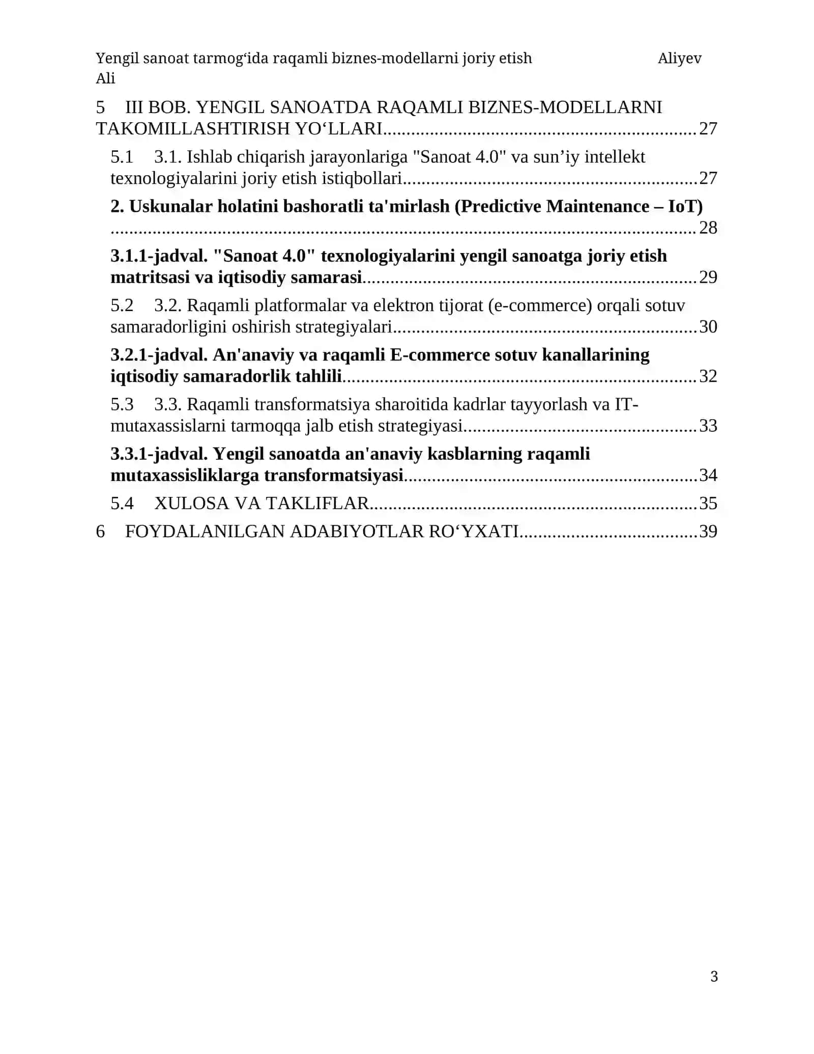 Yengil sanoat tarmog‘ida raqamli biznes modellarini joriy etish (Kurs ishi) 3