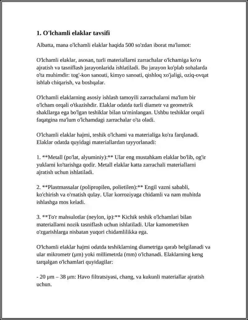 SARALASH JARAYONIDA ISHLATILADIGAN ELAKDONLAR TAVSIFI 3