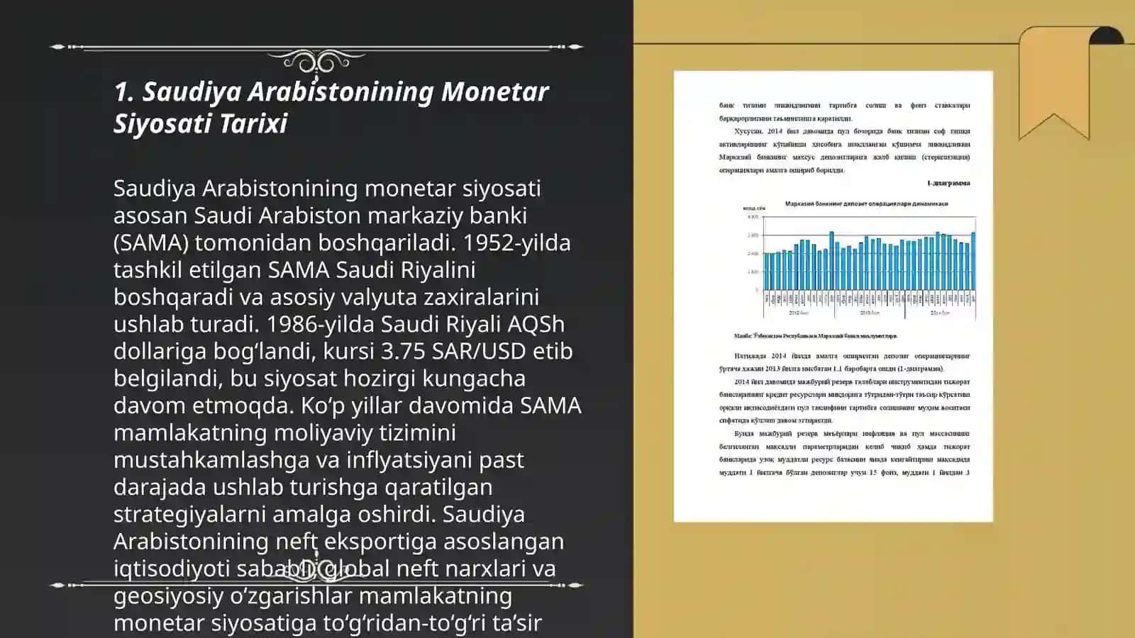 Saudiya Arabistonining pul-kredit monetar siyosati 3