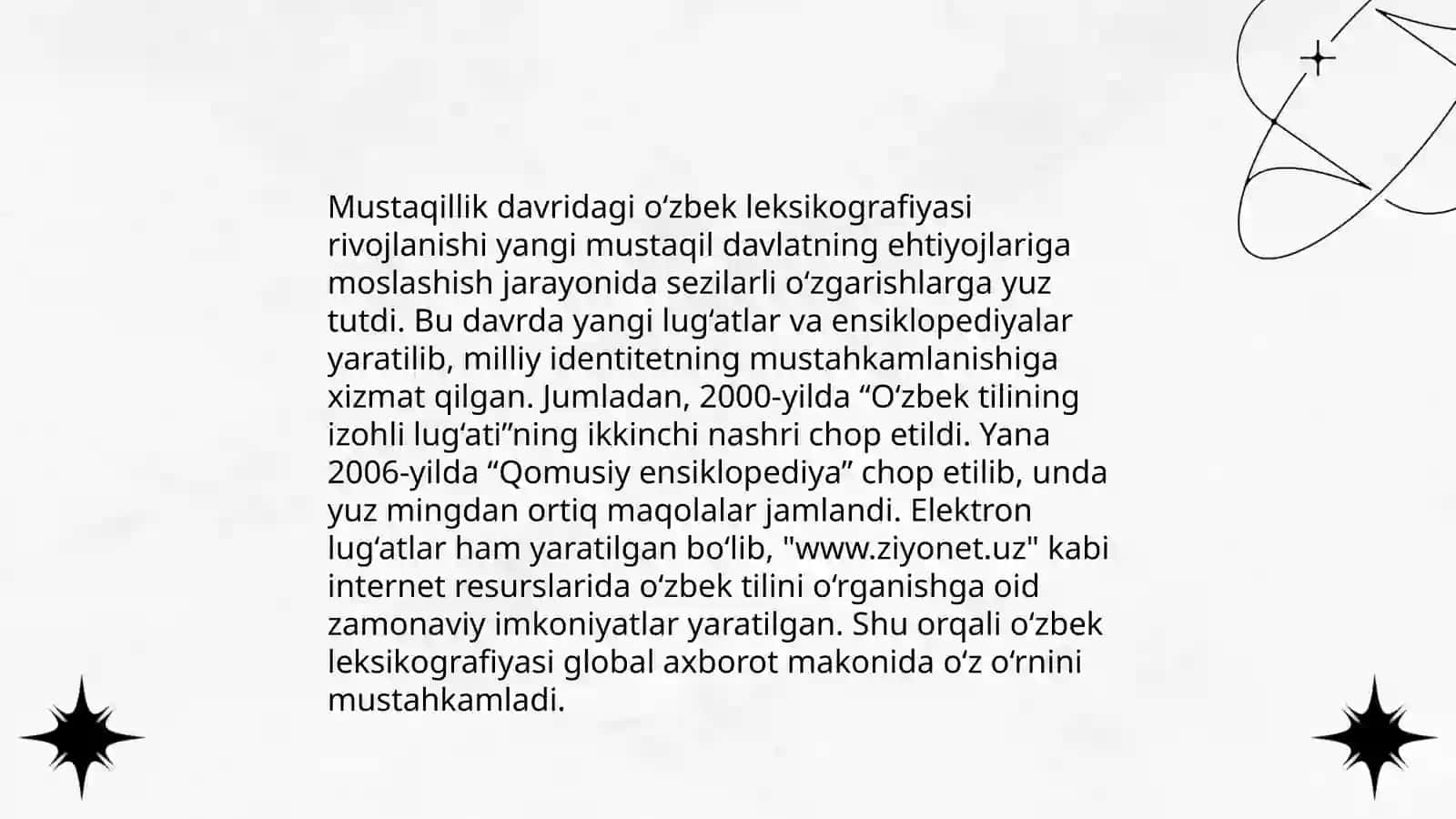 Mustaqillik davridagi o‘zbek leksikografiyasining shakllanishi 3